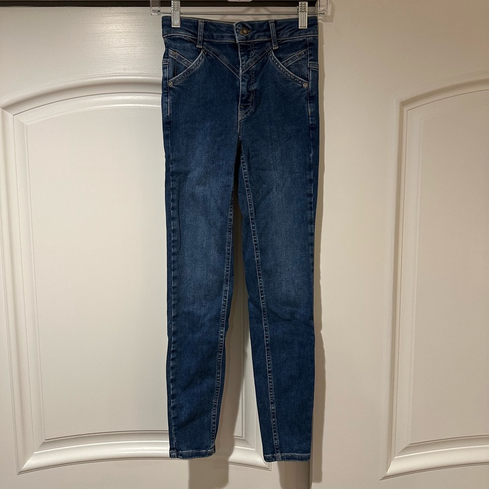 Free People Dark Indigo Skinny Jeans